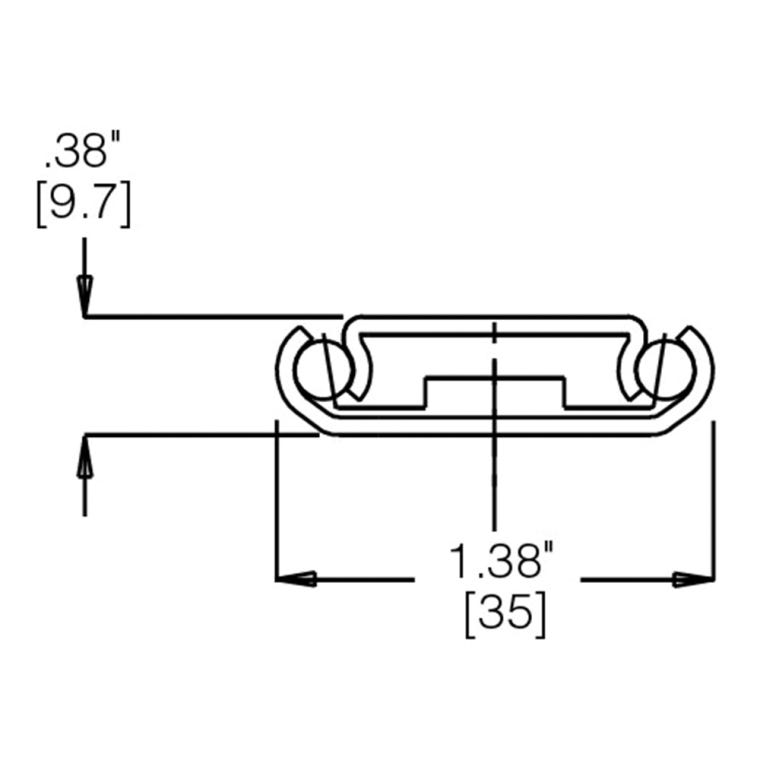 Accuride 1029 35-lb. Center-Mount Drawer Slide for Face Frame Cabinets - full pic 