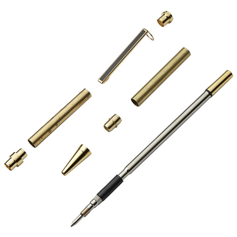 Slimline Pencil Hardware Kit - Gold - full pic 
