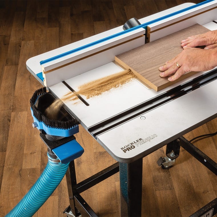 Rockler Cast Iron Router Table Master Kit with Cabinet and Pro Lift - full pic 