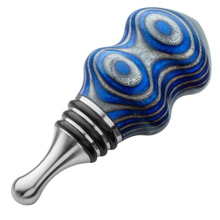 Teardrop Stainless Steel Bottle Stopper Turning Kit - full pic 