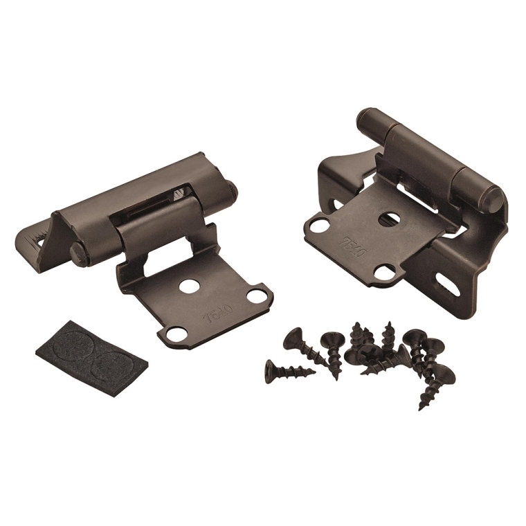 1/4'' Overlay Self-Closing Partial Wrap Cabinet Hinges - full pic 
