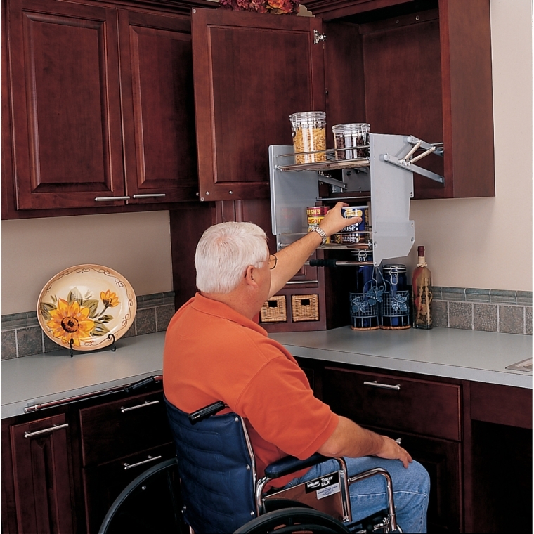 Rev-A-Shelf- Cabinet Pull-Down Shelving System Wall Accessories - full pic 
