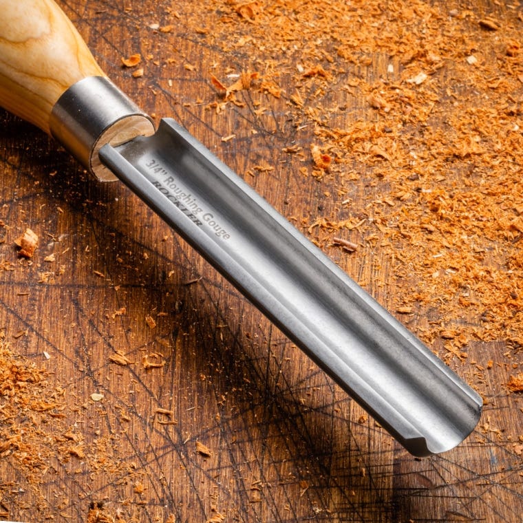 Rockler High-Speed Steel 3/4'' Spindle Roughing Gouge - full pic 