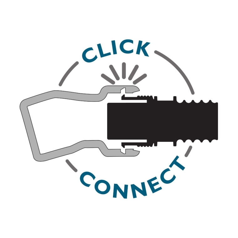 Dust Right Click-Connect FlexiPort, 1-1/2'' ID - full pic 