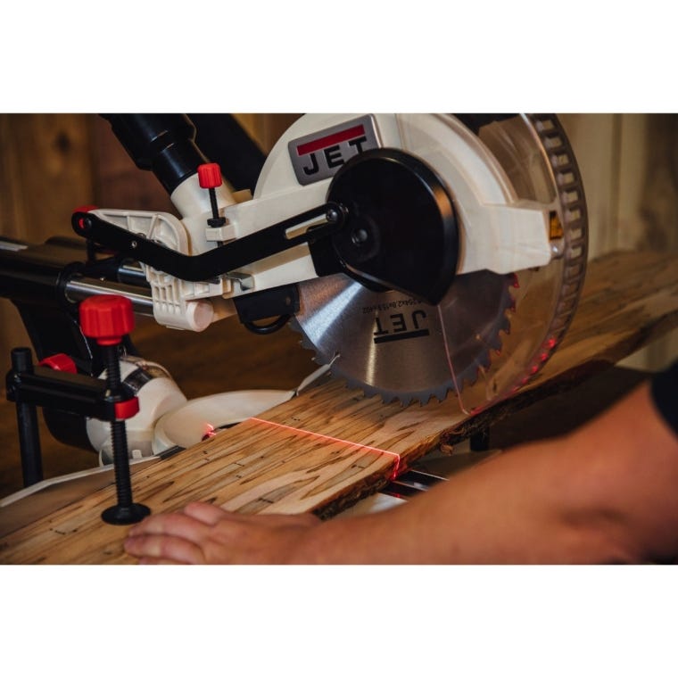 Jet Dual-Bevel Sliding Compound Miter Saw JMS-10X, 10'' Blade - full pic 