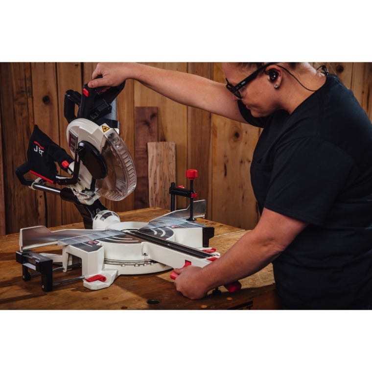 Jet Dual-Bevel Sliding Compound Miter Saw JMS-10X, 10'' Blade - full pic 