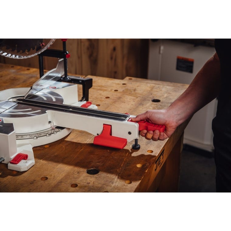 Jet Dual-Bevel Sliding Compound Miter Saw JMS-10X, 10'' Blade - full pic 