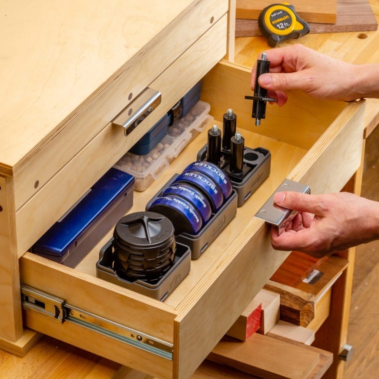 Rockler Bench Cookie Work Gripper Storage Rack - full pic 