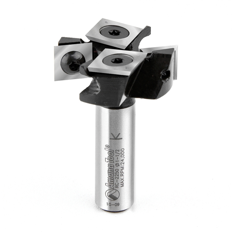 Amana Tool Mini Spoilboard Flattening/Rabbeting Router Bit with 4 Carbide Inserts - full pic 