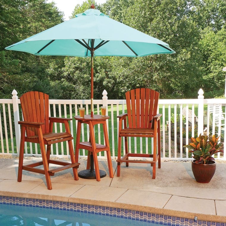 Rockler Bar-Height Adirondack Table Plan with Cardboard Templates - full pic 