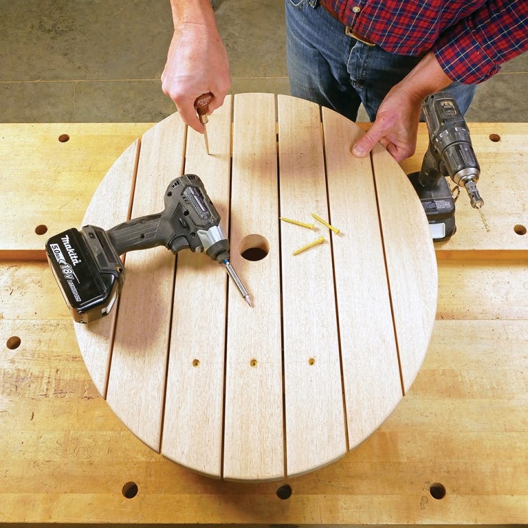 Rockler Bar-Height Adirondack Table Plan with Cardboard Templates - full pic 