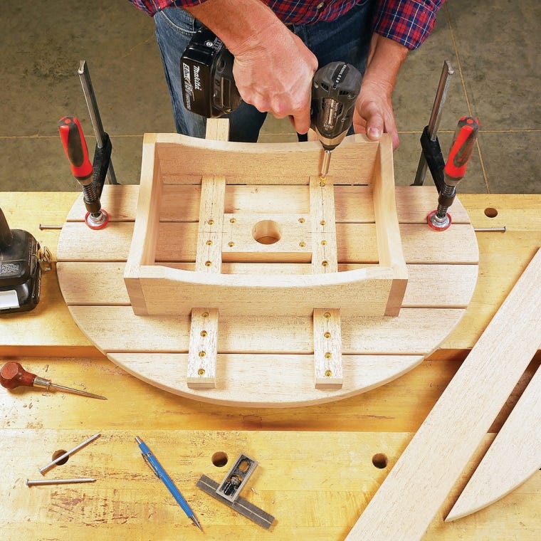 Rockler Bar-Height Adirondack Table Plan with Cardboard Templates - full pic 