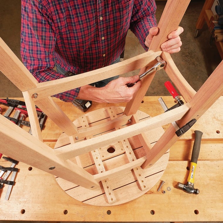 Rockler Bar-Height Adirondack Table Plan with Cardboard Templates - full pic 