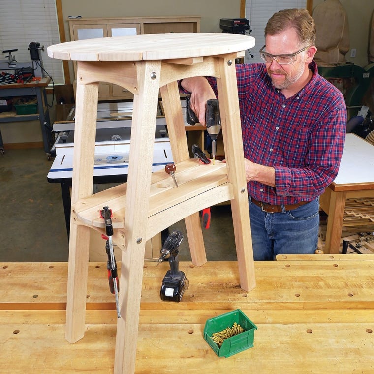 Rockler Bar-Height Adirondack Table Plan with Cardboard Templates - full pic 