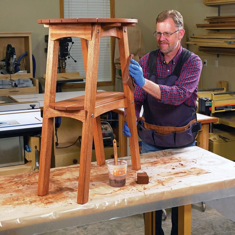 Rockler Bar-Height Adirondack Table Plan with Cardboard Templates - full pic 