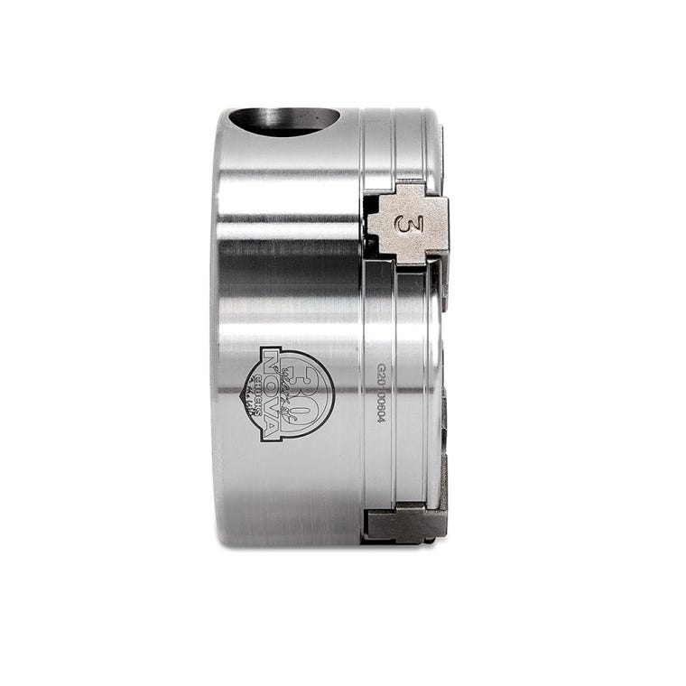 Nova G3 Lite Chuck with 2'' Jaws, 1'' x 8TPI Direct Thread - full pic 
