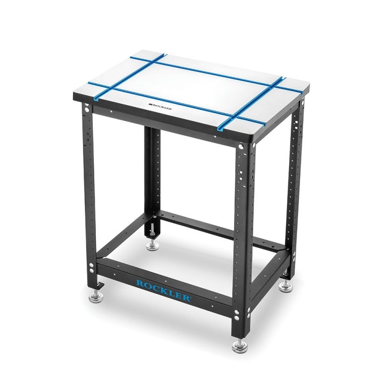 Rockler Rock-Steady Shop Stand Kit for Small T-Track Table, 20''W x 16''D x 32''H - full pic 