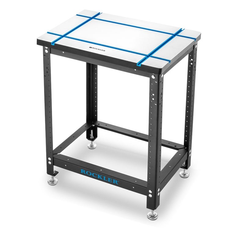 Rockler Rock-Steady Shop Stand Kit for Small T-Track Table, 20''W x 16''D x 32''H - full pic 