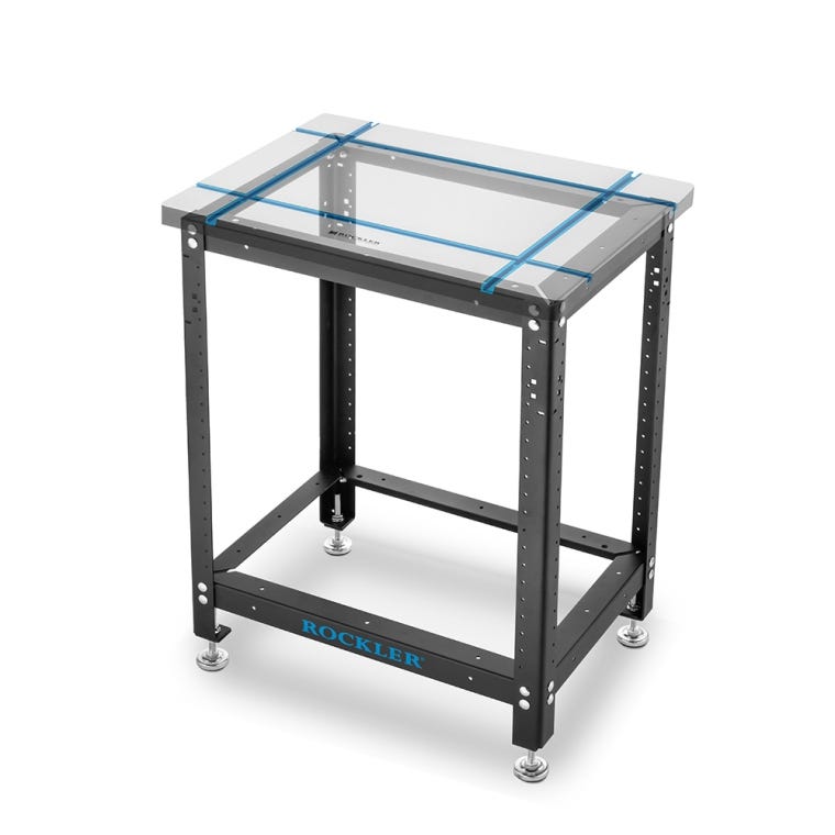 Rockler Rock-Steady Shop Stand Kit for Small T-Track Table, 20''W x 16''D x 32''H - full pic 