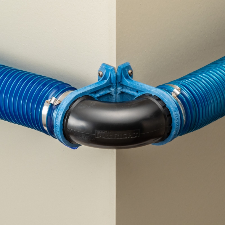 Dust Right Ready-Mount 2-1/2'' 90° Elbow - full pic 