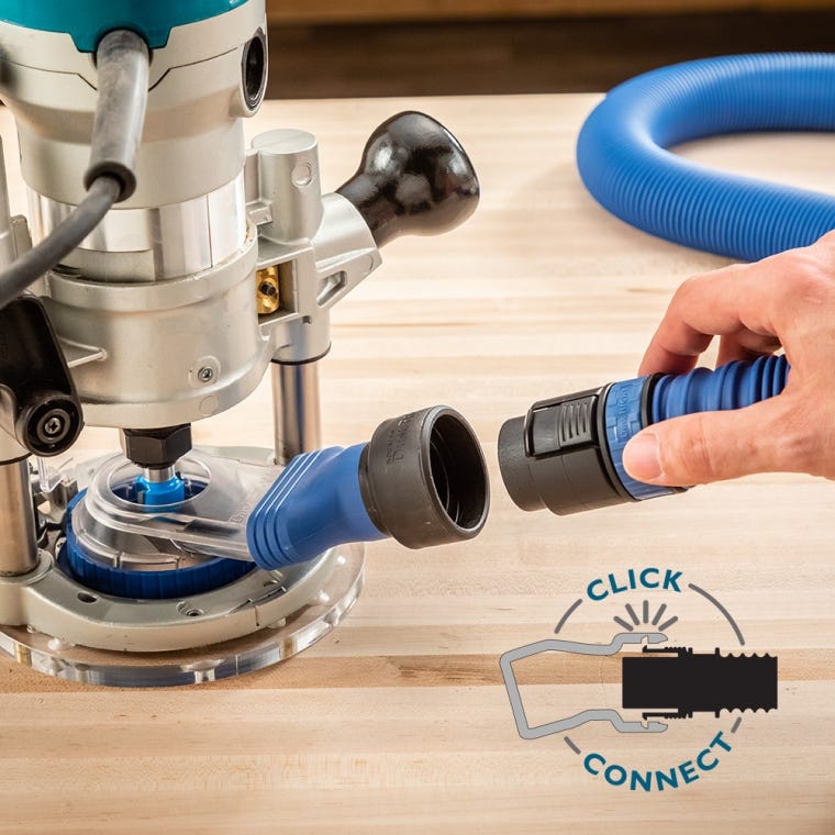 Dust Right Whirlwind Router Dust Extraction System with Click-Connect - full pic 