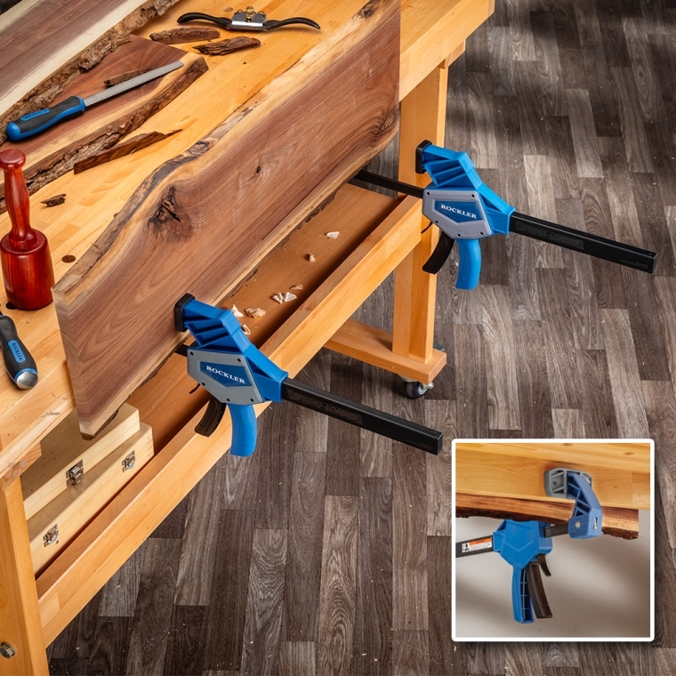 Specialty Jaw Attachment Set for Rockler Heavy-Duty Spring-Loaded and One-Handed Bar Clamps - full pic 