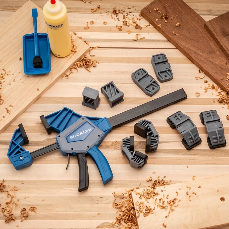 Specialty Jaw Attachment Set for Rockler Heavy-Duty Spring-Loaded and One-Handed Bar Clamps - full pic 
