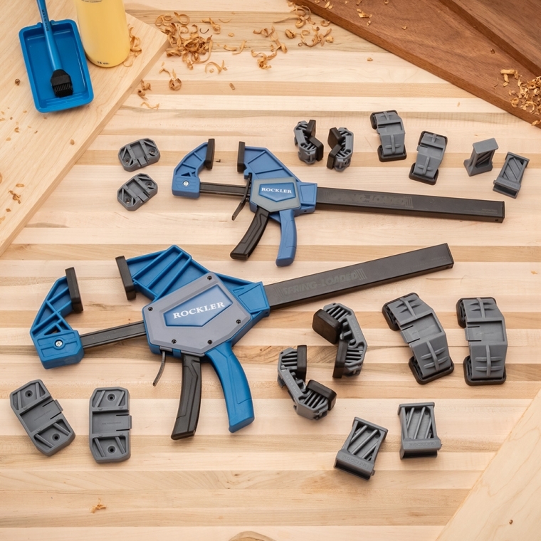 Specialty Jaw Attachment Set for Rockler Heavy-Duty Spring-Loaded and One-Handed Bar Clamps - full pic 