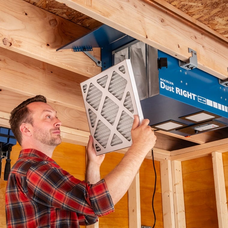 Dust Right Compact Ceiling Air Filtration Unit - full pic 