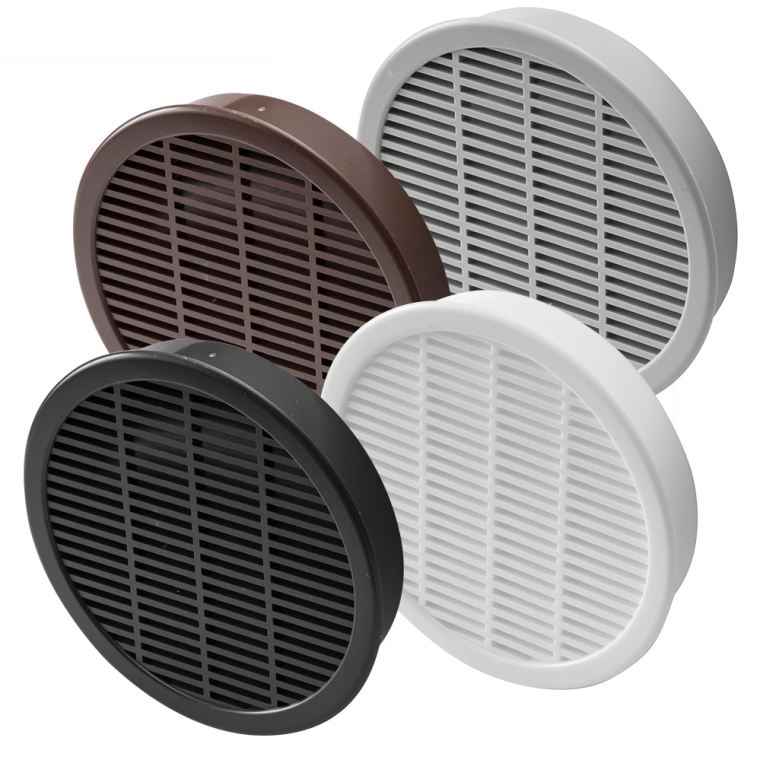 Round Vent Grill, Fits 4'' Hole - full pic 