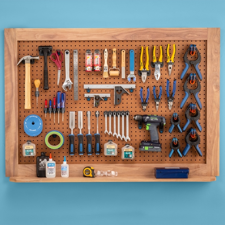 Rockler Hang-Tight Thin Post Pegboard Hooks, 8-Pack - full pic 