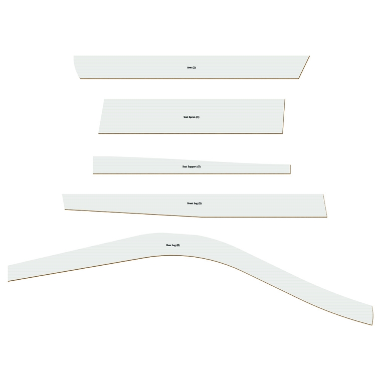 Rockler Modern Patio Love Seat Plan with Templates - full pic 