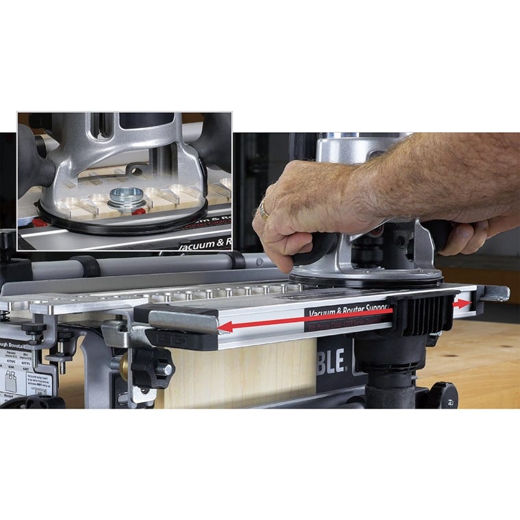 VRS1200 Vacuum & Router Support for 4200 Series Porter-Cable Dovetail Jigs - full pic 