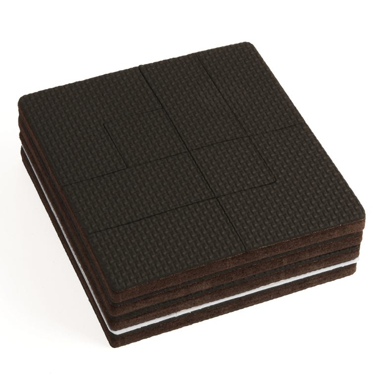 4'' x 4'' GorillaPads Pre-Scored Non-Slip Furniture Pads, 4-Pack - full pic 