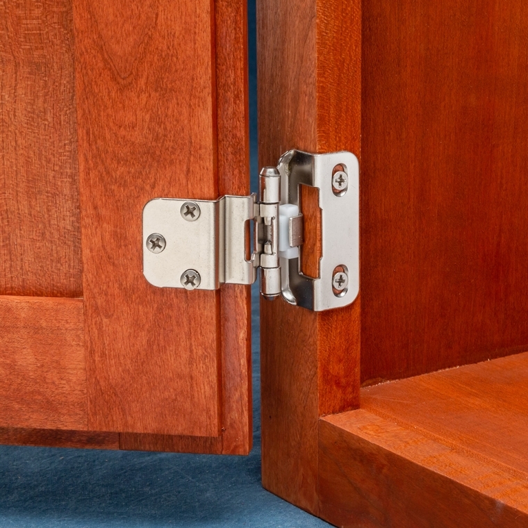 3/8'' Inset Self-Closing Partial Wrap Cabinet Hinges - full pic 