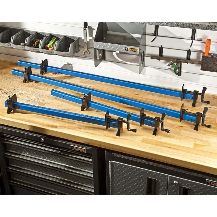 Rockler Sure-Foot Aluminum Bar Clamp Set, 24'' and 48'' - full pic 