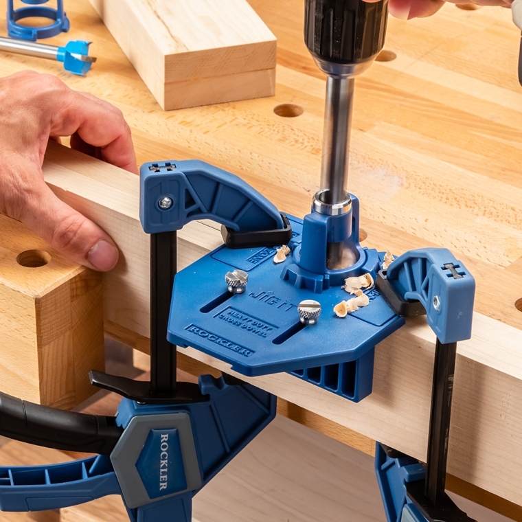 Rockler Heavy-Duty Cross Dowel Drilling Jig - full pic 