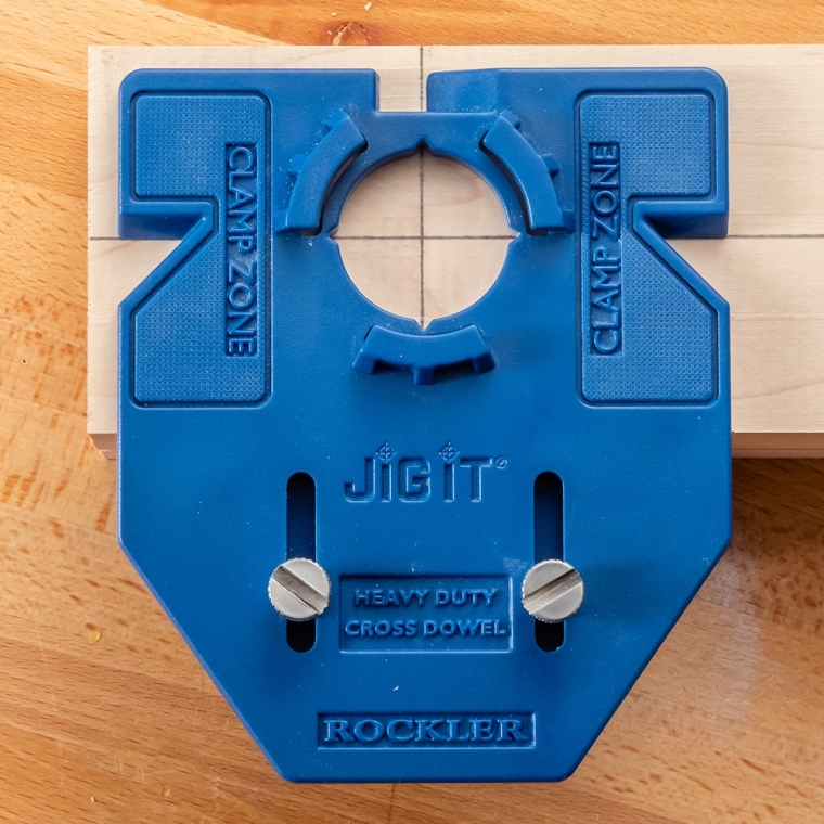 Rockler Heavy-Duty Cross Dowel Drilling Jig - full pic 