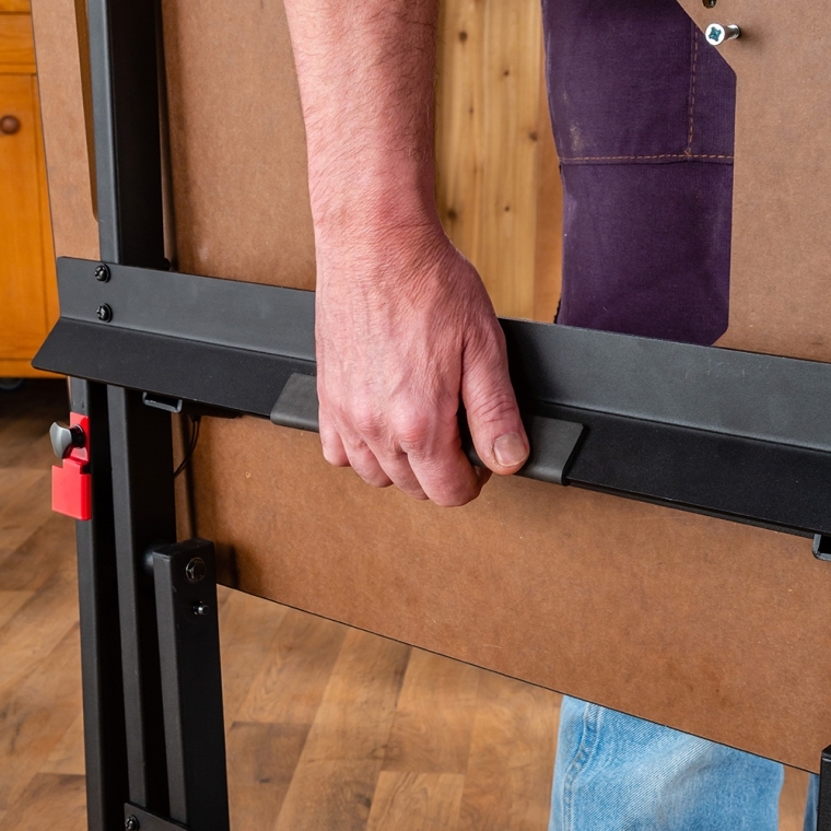 Rockler HPL Router Table with Fence and Rock Steady Folding Stand - full pic 