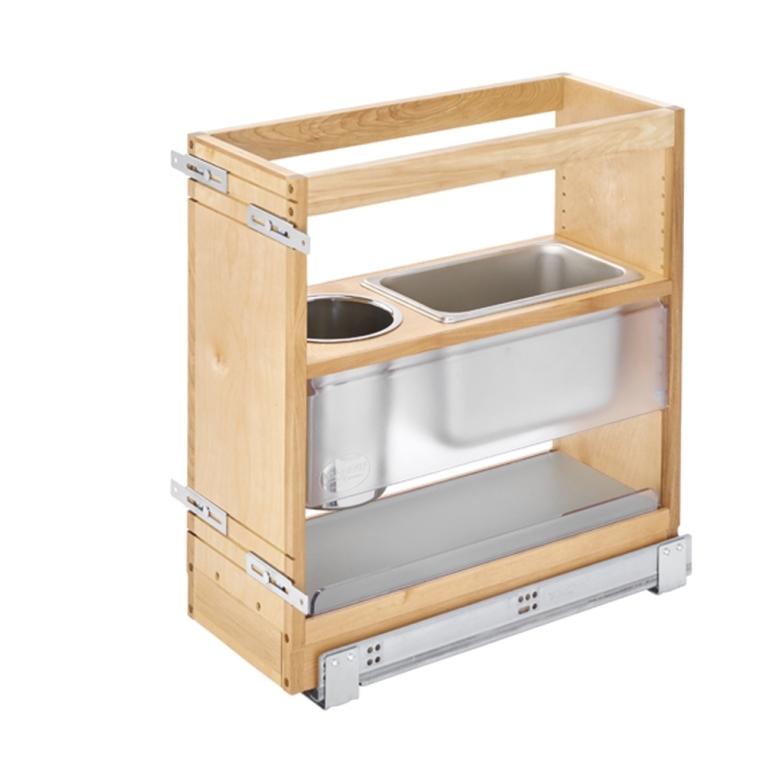 Rev-A-Shelf- Cabinet Pullout Soft-Close Grooming Organizer for Bathroom/Vanity - full pic 