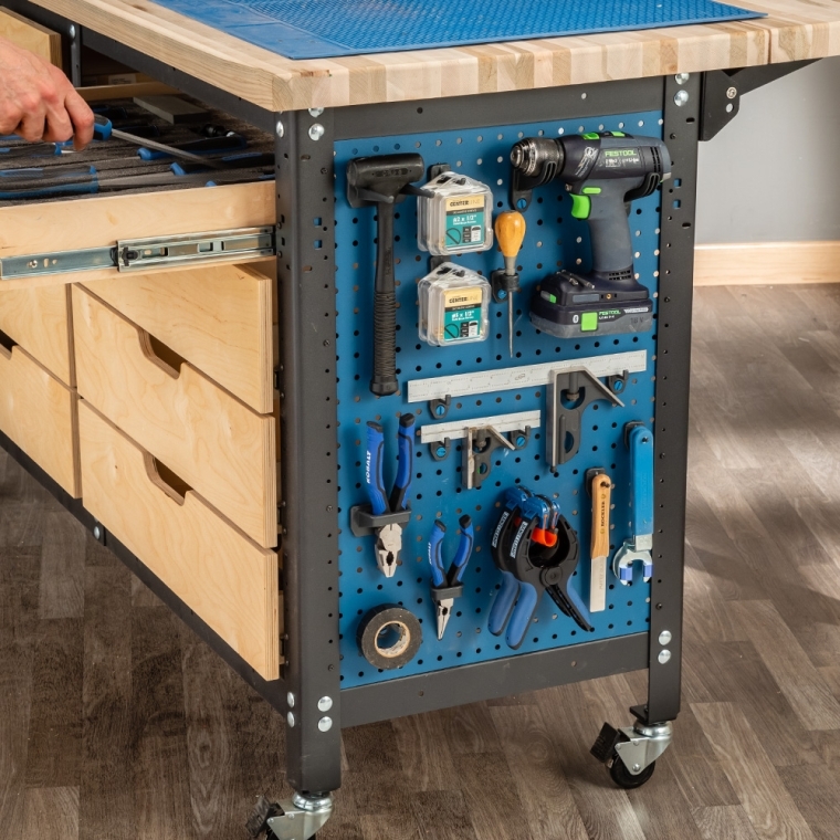 Rockler Hang-Tight 16-Piece Pliers and Drivers Pegboard Hook Set - full pic 