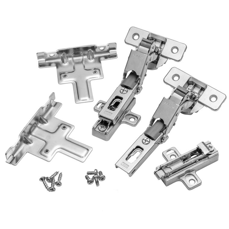 Lipped Door Salice Hinge Kit (Pair) for Face Frame - full pic 