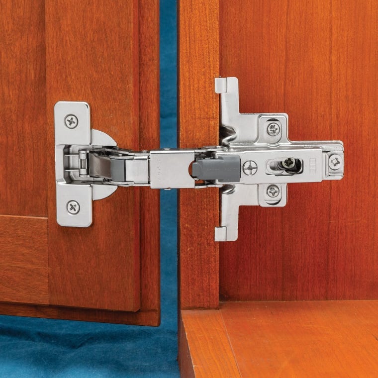 Lipped Door Salice Hinge Kit (Pair) for Face Frame - full pic 