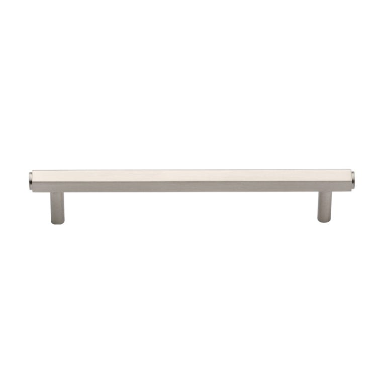 5-1/4''  Hex Modern Cabinet Pull, Satin Nickel - full pic 