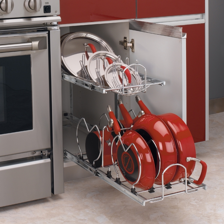 Rev-A-Shelf Two-Tier Soft-Close Pull-Out Cookware Organizers - full pic 