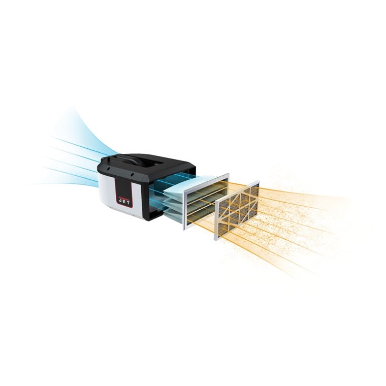 Jet Air Filtration System AFS-1000C, 1000 CFM - full pic 