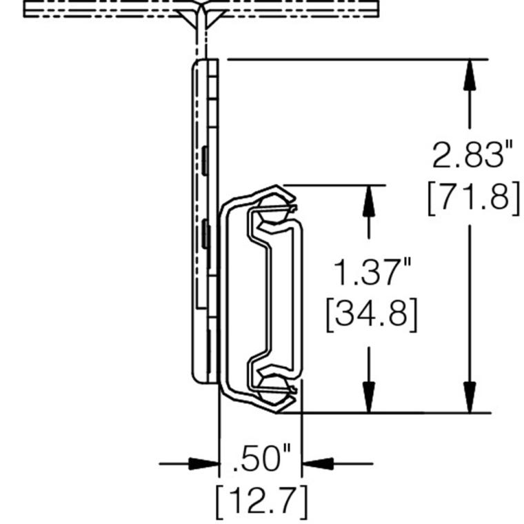 Accuride 2109 75-lb. Drawer Slides with Brackets for Suspended Mounting (Pair) - full pic 