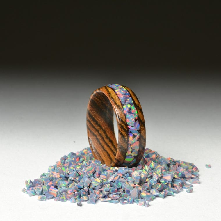 Bocote Hardwood Ring Core Blanks - full pic 