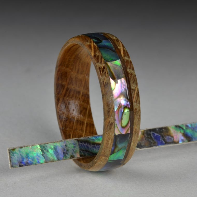 Bocote Hardwood Ring Core Blanks - full pic 