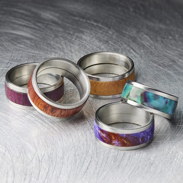 Rockler Stainless Steel 2-Piece Ring Cores - full pic 